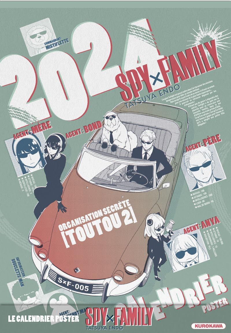 Calendrier Spy x Family 2024