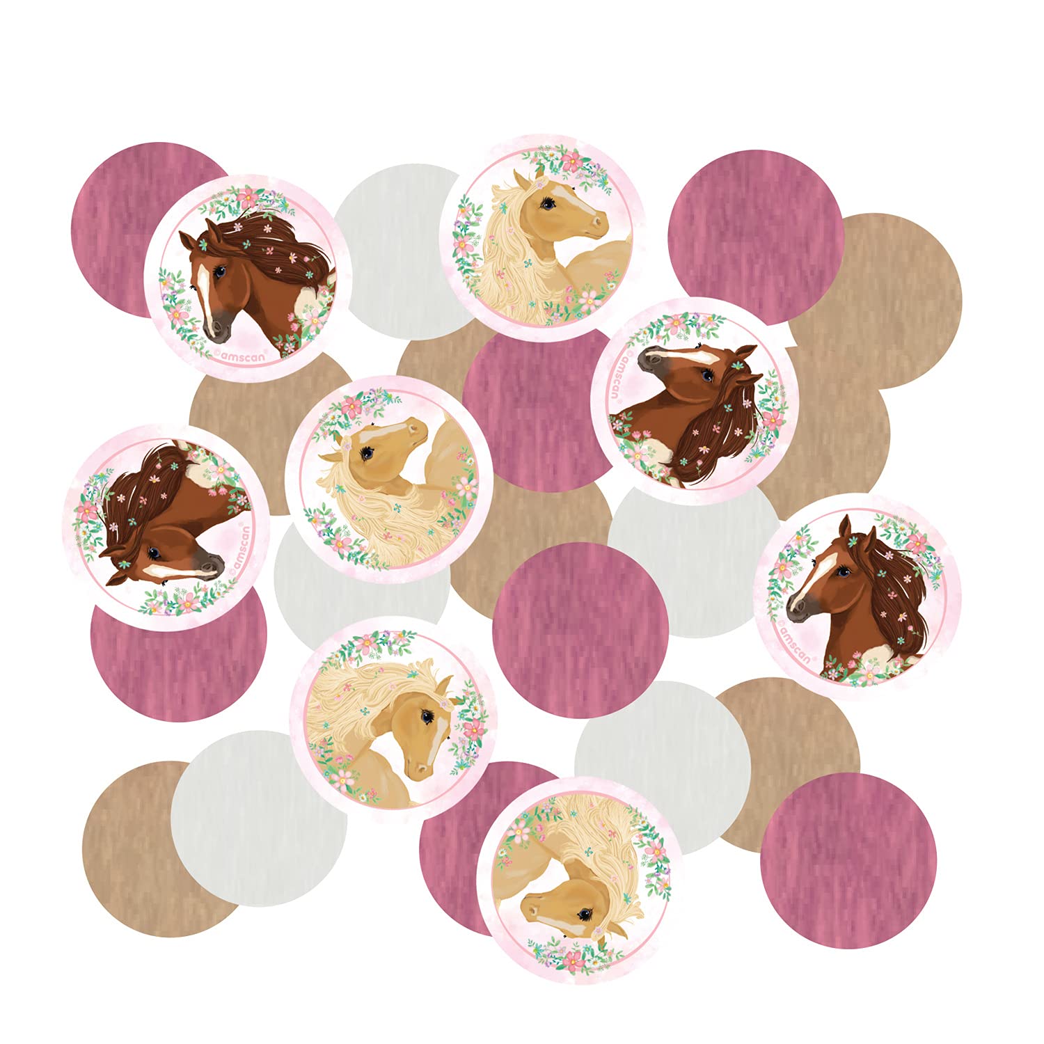 Amscan 9909879 Confetti Horse 14 g Paper Confetti Table Decoration Children's Birthday Carnival Theme Party 5 x 110 x 155 mm