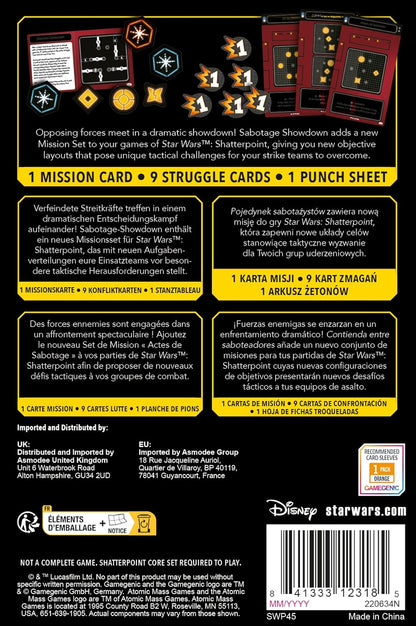 Atomic Mass Games Star Wars Shatterpoint: Sabotage Showdown Mission Pack - Pack de misiones Multilenguaje (Incluye Español