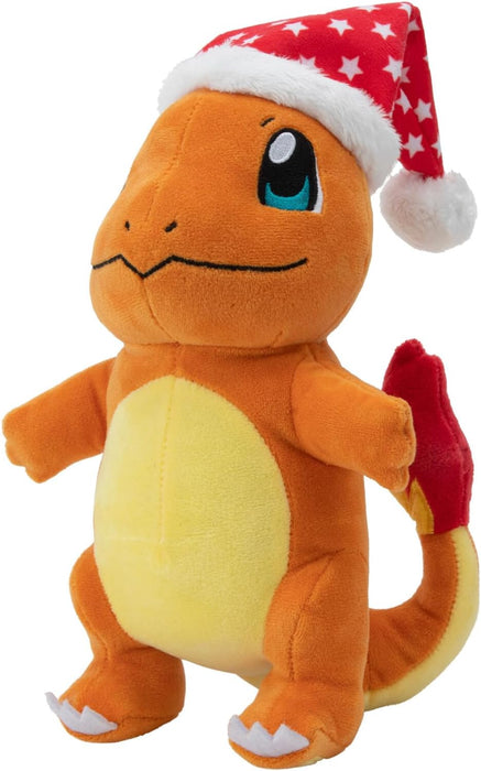 Pokémon Official & Premium Quality 8-inch Holiday Charmander Plush with Santa Hat - 8-Inch Charmander Plush with Unique Accessory