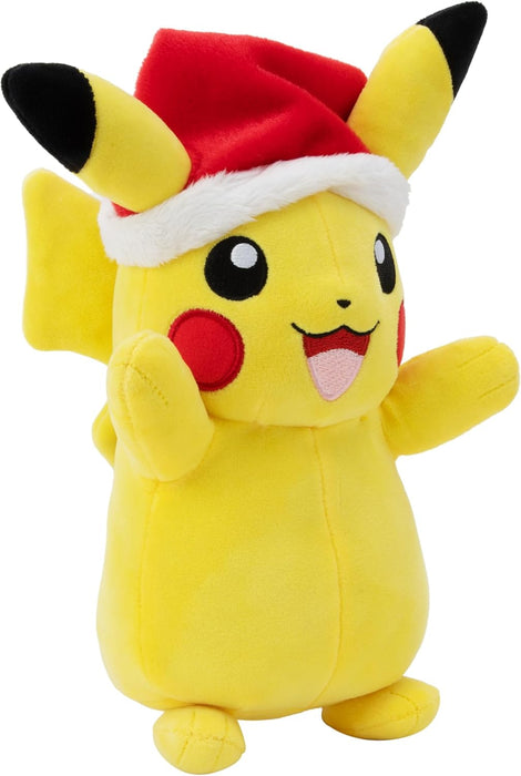 PKW - 8" Seasonal Plush (Holiday) Pikachu with Santa Hat - W4