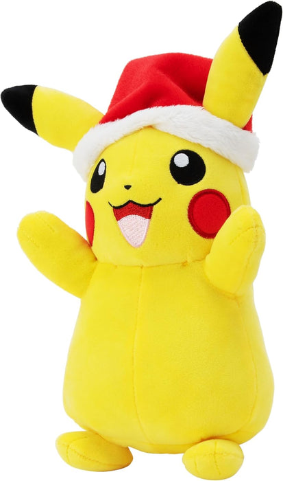 PKW - 8" Seasonal Plush (Holiday) Pikachu with Santa Hat - W4