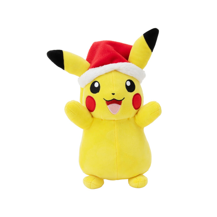 PKW - 8" Seasonal Plush (Holiday) Pikachu with Santa Hat - W4