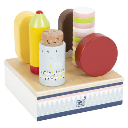 small foot Ice Lollies Fresh Made of FSC 100%-Certified Wood, Kitchen Accessories for Kids Aged 2 Years up, 12417, Multicoloured, zzzz-s