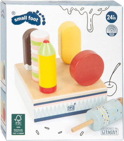 small foot Ice Lollies Fresh Made of FSC 100%-Certified Wood, Kitchen Accessories for Kids Aged 2 Years up, 12417, Multicoloured, zzzz-s