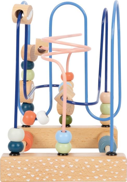 small foot Bead Maze Arctic made of FSC 100%-certified wood, motor activity toy for kids aged 12+ months, 12442