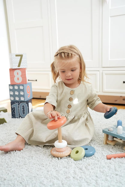 small foot Stacking Tower Arctic, made of FSC 100%-certified wood, insert game for kids aged 12+ months, 12444