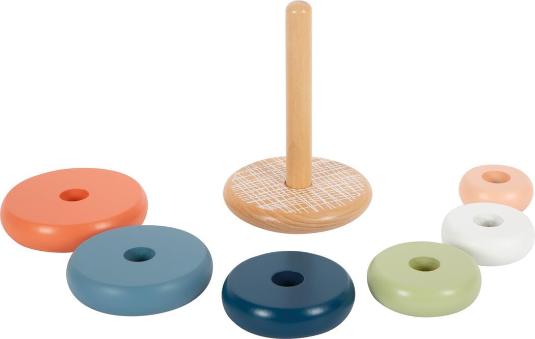 small foot Stacking Tower Arctic, made of FSC 100%-certified wood, insert game for kids aged 12+ months, 12444
