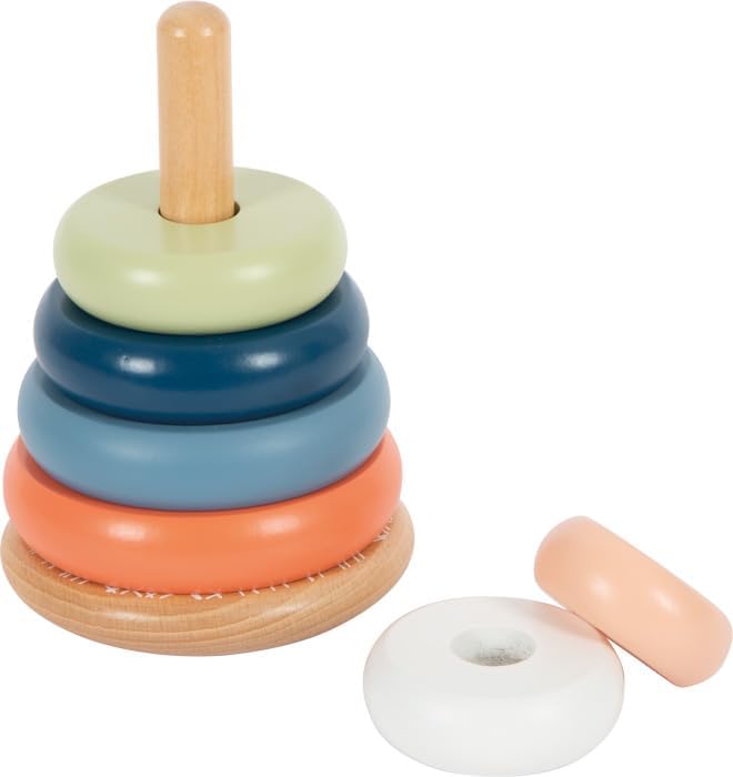 small foot Stacking Tower Arctic, made of FSC 100%-certified wood, insert game for kids aged 12+ months, 12444