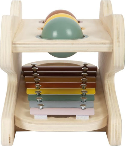 small foot 12461 Game with Xylophone Safari, Wooden Toy for hammering & Making Music, for Kids Aged 12+ mths