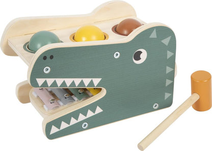 small foot 12461 Game with Xylophone Safari, Wooden Toy for hammering & Making Music, for Kids Aged 12+ mths