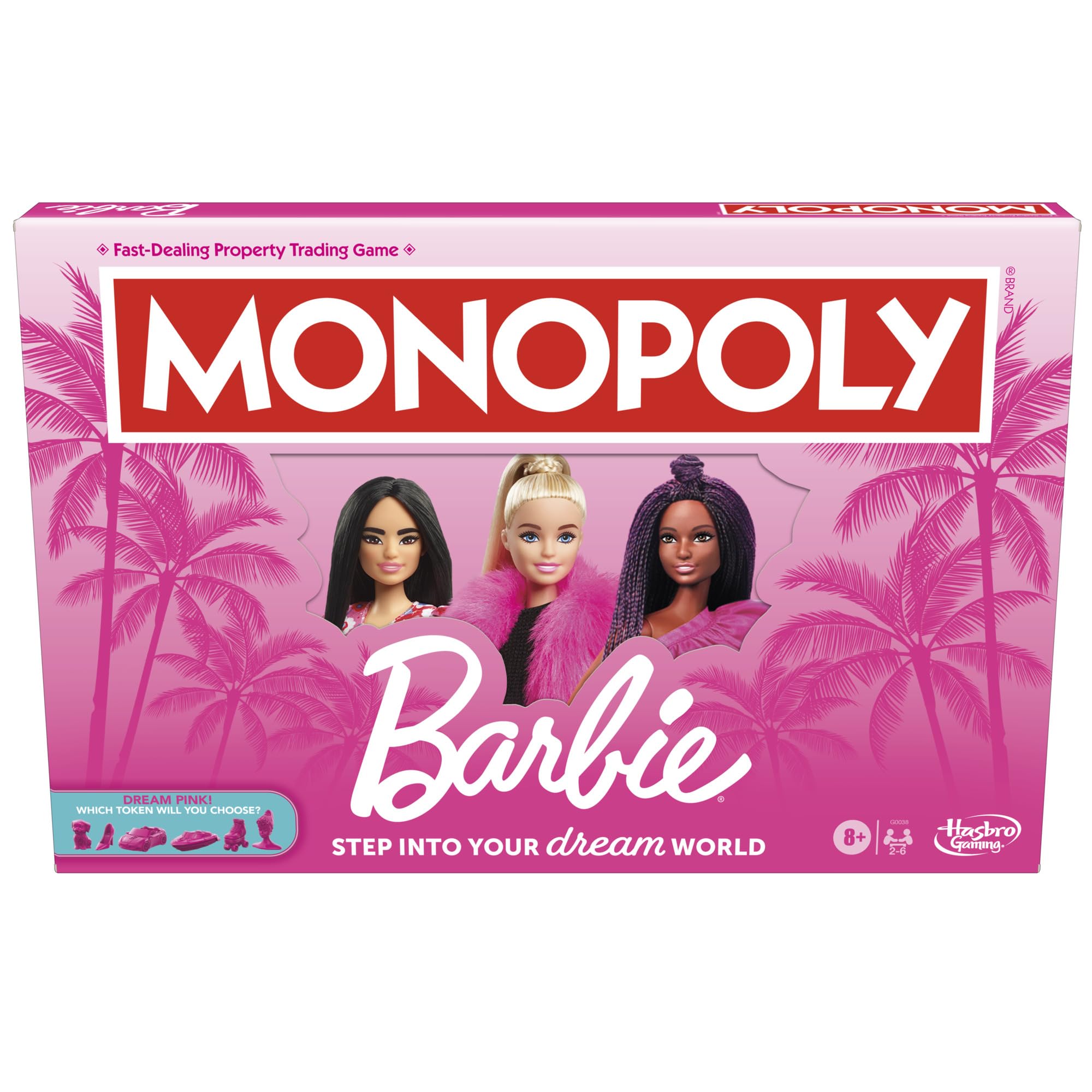 Monopoly Brettspiel: Barbie-Edition – englische Version