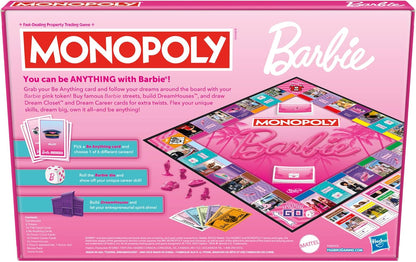 Monopoly Brettspiel: Barbie-Edition – englische Version
