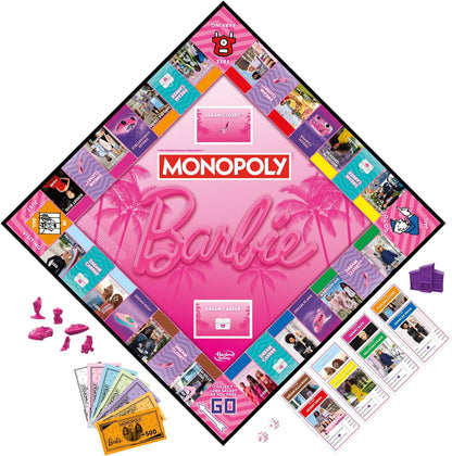 Monopoly Brettspiel: Barbie-Edition – englische Version