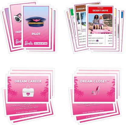 Monopoly Brettspiel: Barbie-Edition – englische Version