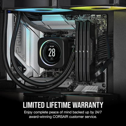 CORSAIR VENGEANCE DDR5 RAM 32GB (2x16GB) 5600MHz CL40 Intel XMP iCUE Compatible Computer Memory - Black (CMK32GX5M2B5600C40)