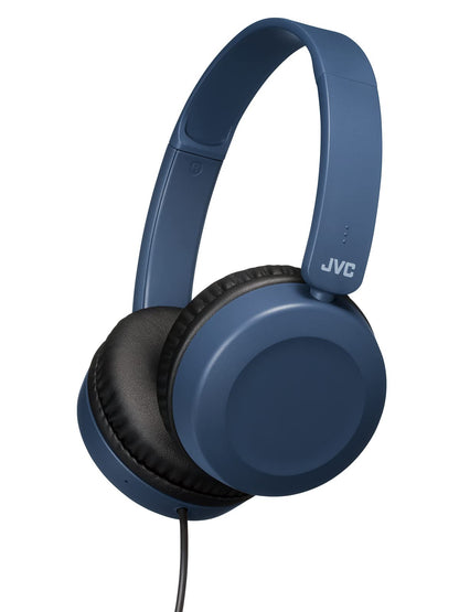 JVC HA-S31M Wired Over-Ear Headband Headphones with Microphone & Remote - Slate