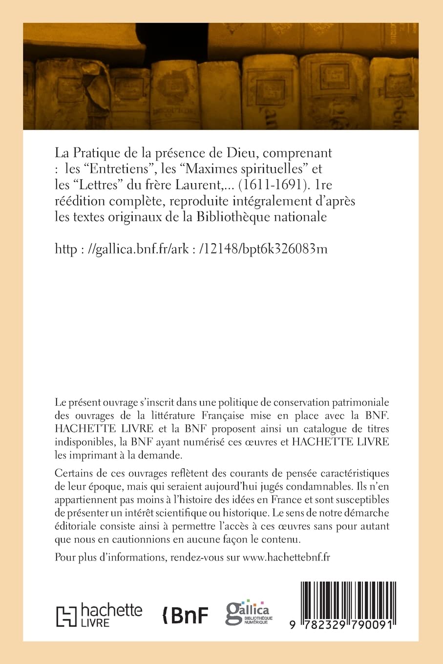 La pratique de la présence de Dieu