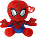 TY Spiderman Peluche Soft Small, Bleu