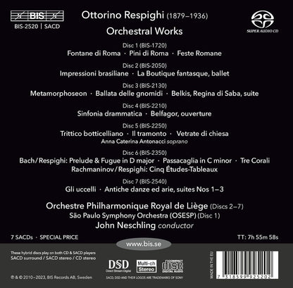 Ottorino Respighi: Orchetsral Works