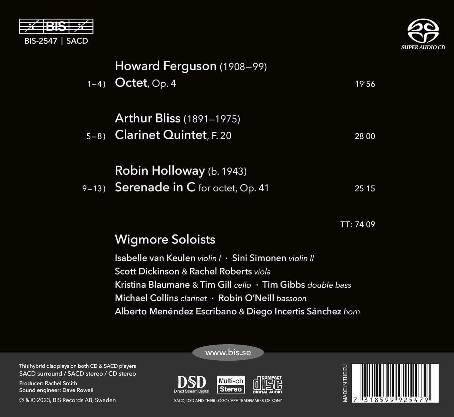 Ferguson/Bliss/Holloway: Chamber Music