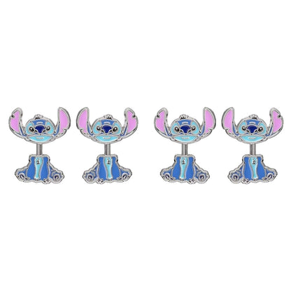 Disney Lilo and Stitch Blue and purple costume enamel earrings EH00073RL One Size