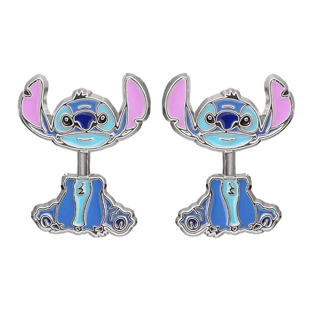 Disney Lilo and Stitch Blue and purple costume enamel earrings EH00073RL One Size