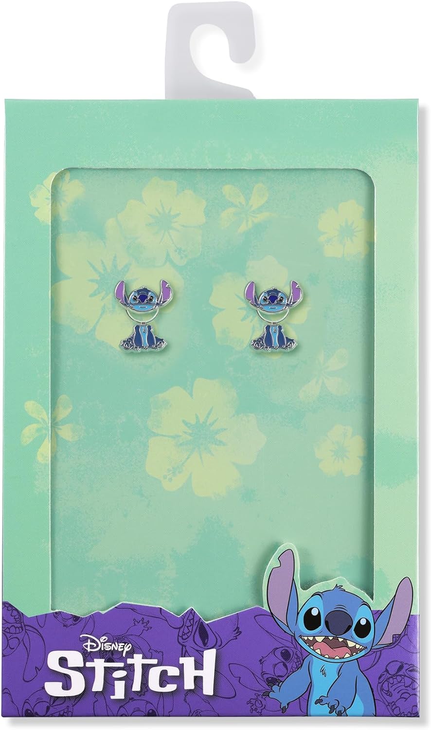Disney Lilo and Stitch Blue and purple costume enamel earrings EH00073RL One Size