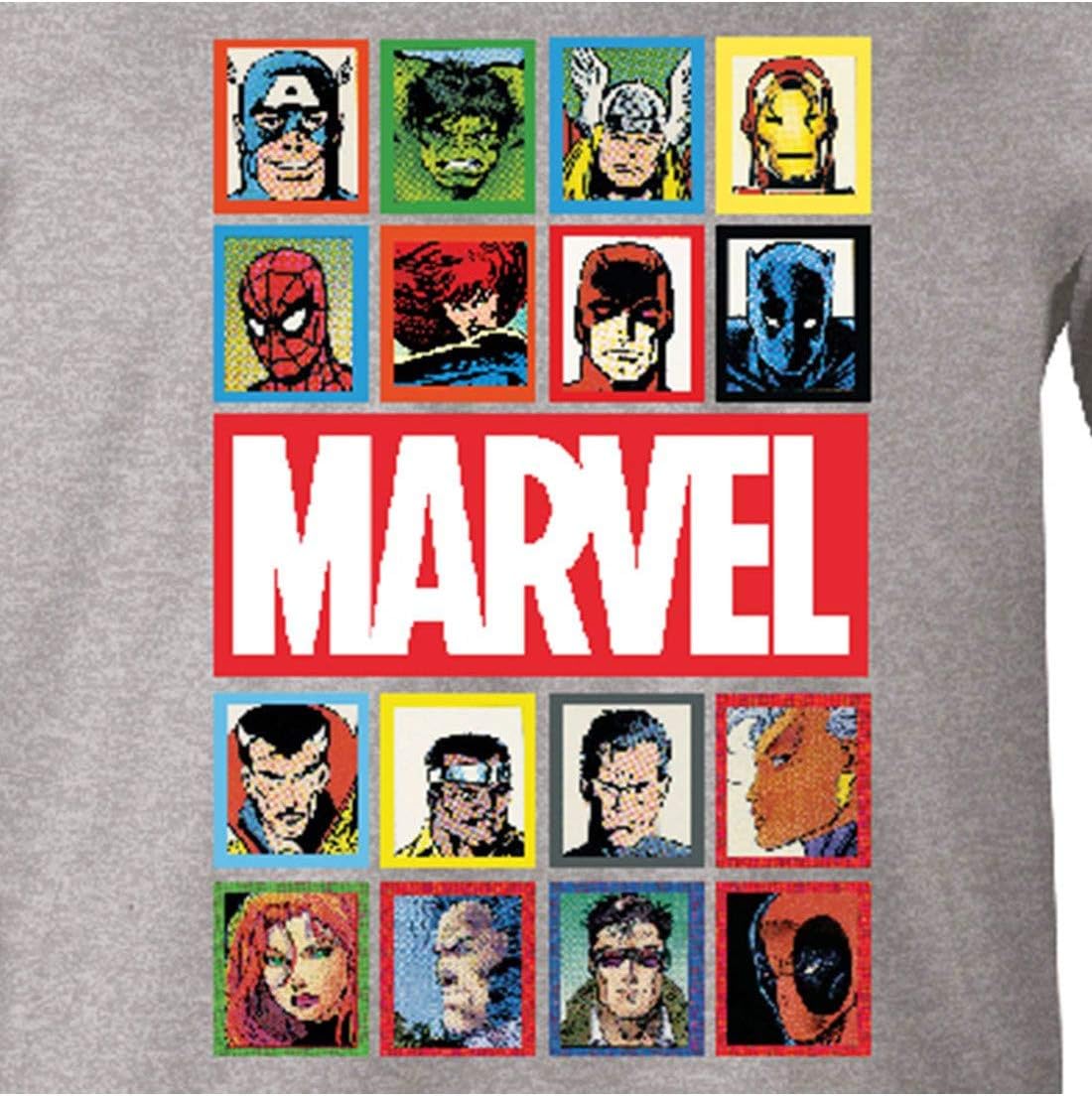 Marvel Frames T-Shirt XL Flecked Grey