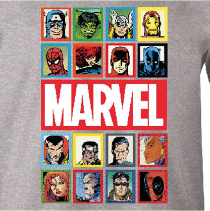 Marvel Frames T-Shirt XL Flecked Grey