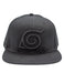 Boruto Black Konoha Cap, Black, One size