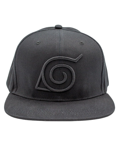 Boruto Black Konoha Cap, Black, One size