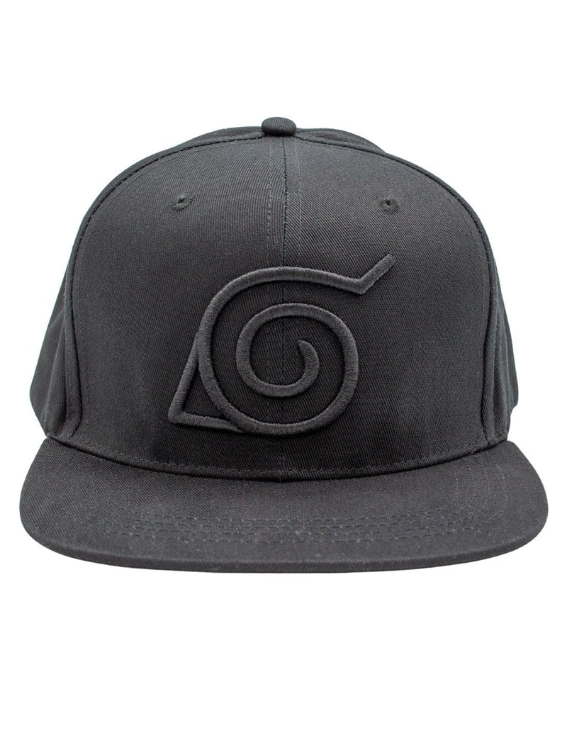 Boruto Black Konoha Cap, Black, One size