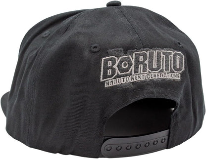 Boruto Black Konoha Cap, Black, One size