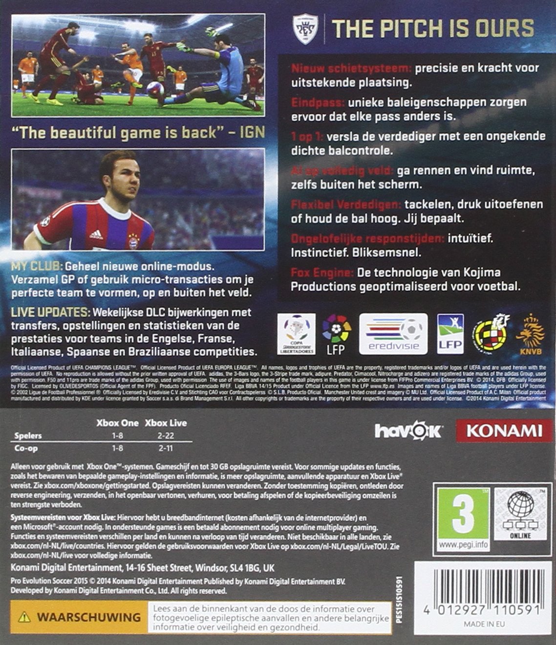 PES 2015 XONE UK