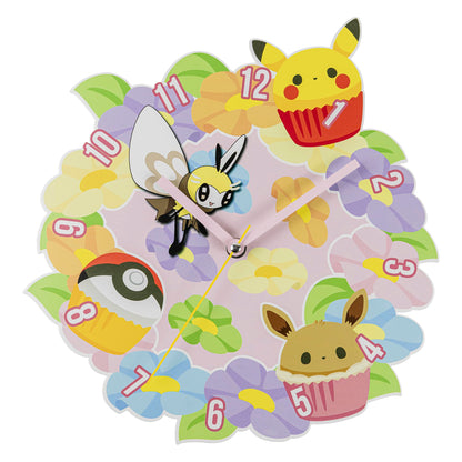 Pokémon Multicoloured Flower Shaped Wall Clock POK3182