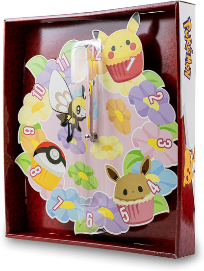 Pokémon Multicoloured Flower Shaped Wall Clock POK3182
