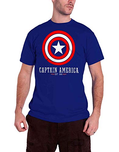 CAPTAIN AMERICA - Navy - T-Shirt (L)