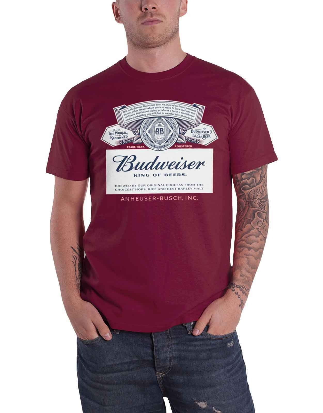 BEER - Budweiser Red Label - T-Shirt - (XXL)