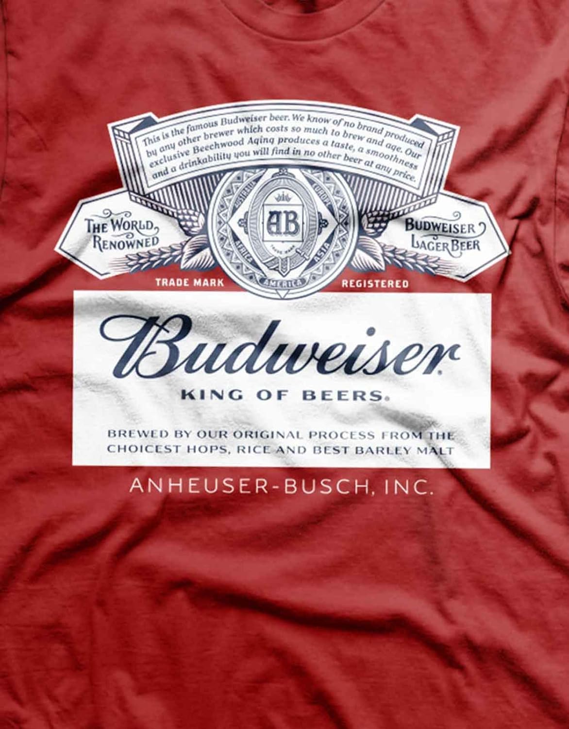 BEER - Budweiser Red Label - T-Shirt - (XXL)