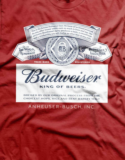 BEER - Budweiser Red Label - T-Shirt - (XXL)