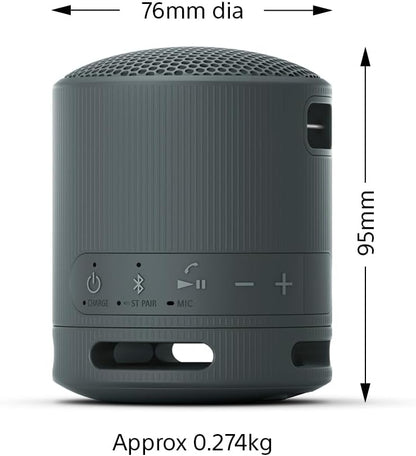 Sony SRS-XB100 - Draadloze Bluetooth, Draagbaar, Lichtgewicht, Compact Outdoor, Reizen, Luidspreker, Duurzaam IP67 Waterdicht & Stofdicht, 16 HR-batterij, Veelzijdige riem, Handsfree bellen, Oranje