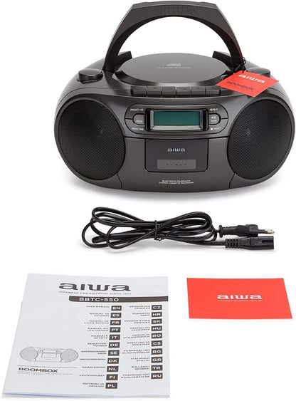 Radio Cassette Aiwa Bbtc550Bk    6W Black