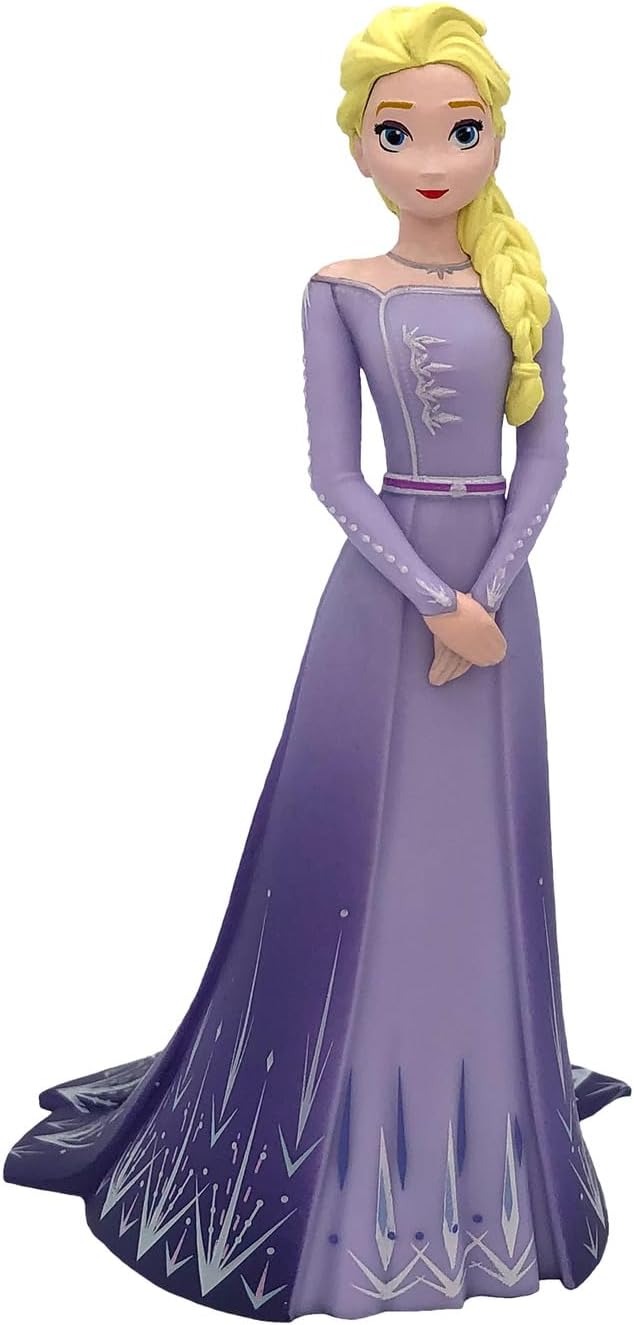 Bullyland 13415-100 Years Disney Toy Figures Set with Princess Elsa in 4 Variations, Ideal as a Small Gift for Children from 3 Years