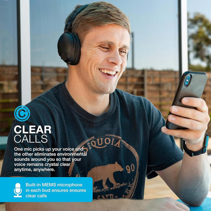 JLab Studio Pro Bluetooth Wireless Over-Ear Headphones, 50+ Hour Bluetooth 5 Playtime, EQ3 Sound, Ultra-Plush Faux Leather & Cloud Foam Cushions, Track and Volume Controls