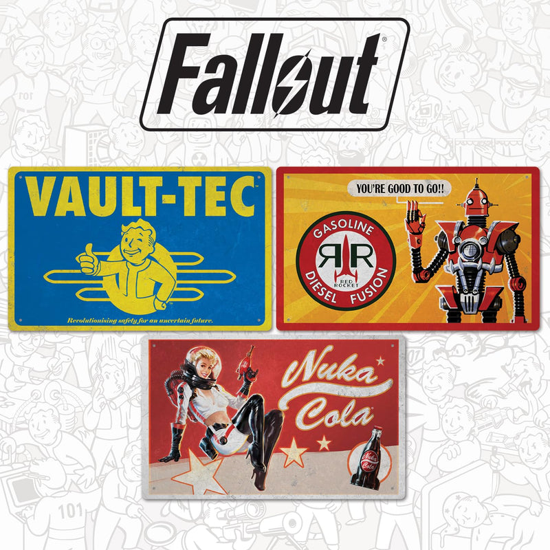 Fallout Blechschilder 3er Set Brands