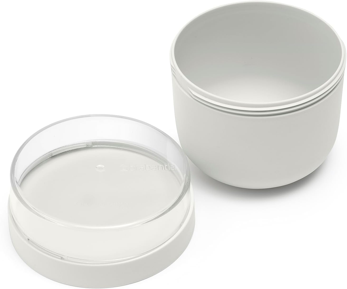 Brabantia - Make & Take Breakfast Bowl 0.5L - with Screw-On Ingredients Container (180 ml) - Leakproof - Large Opening - Suitable for Freezer - Dishwasher & Microwave Safe