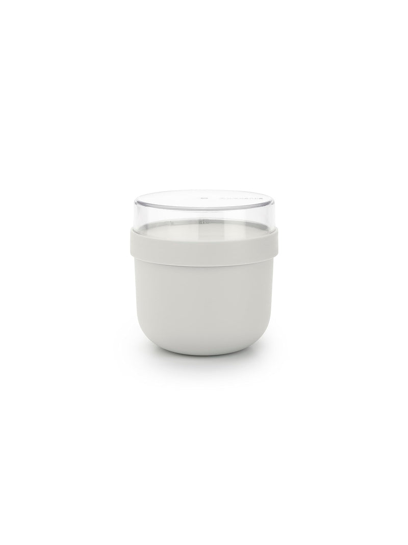 Brabantia - Make & Take Breakfast Bowl 0.5L - with Screw-On Ingredients Container (180 ml) - Leakproof - Large Opening - Suitable for Freezer - Dishwasher & Microwave Safe