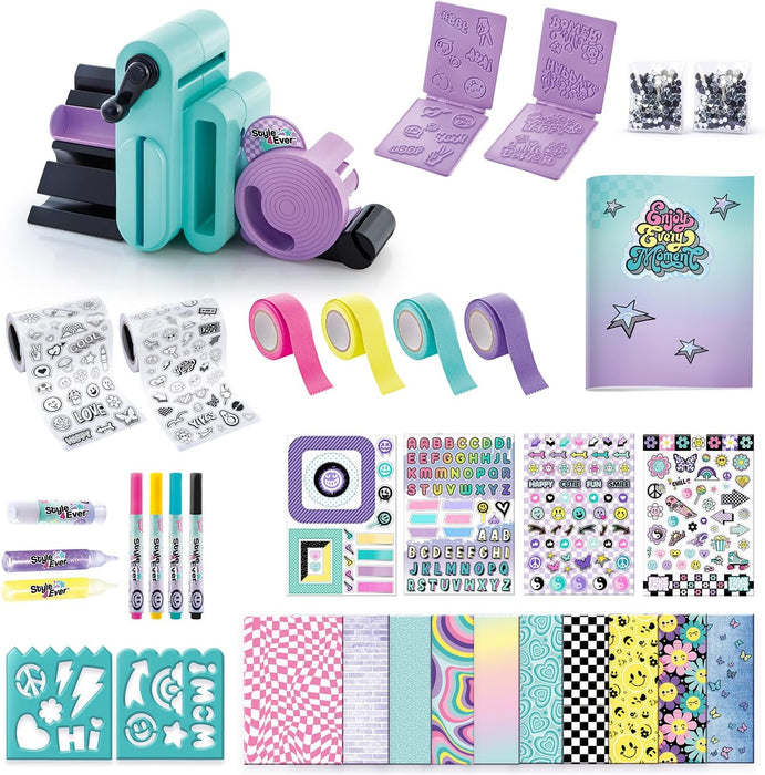 Canal Toys - Style 4 Ever OFG 275- DIY Personalisiertes Scrapbook und Notizbuch Set - Scrapbooking Set mit Stickern, Stiften & Perlen, 1 Set, mehrfarbi