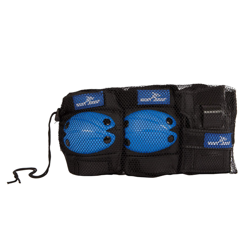 CHAMPZ STREET RUNNER BESCHERMSET, BLAUW/ZWART